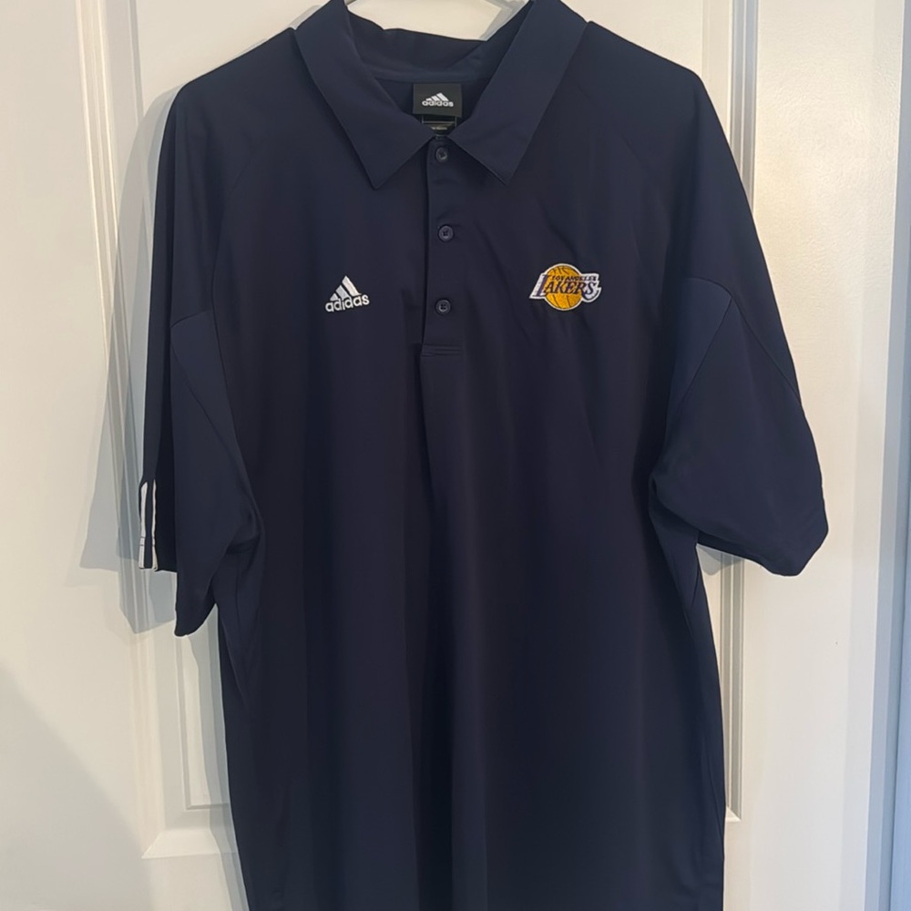 Men’s Purple Adidas Los Angeles Lakers Polo